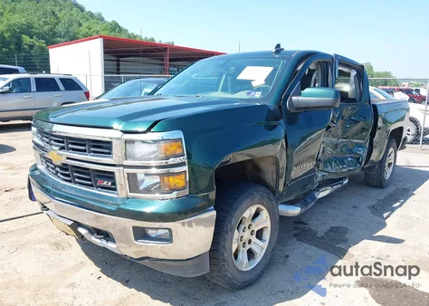 2015 Chevrolet Silverado 1500 2Lt из США, поврежденный, VIN 3GCUKREC4FG214089